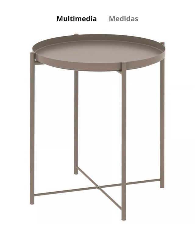 Nuovo tavolino IKEA GLADOM grigio beige