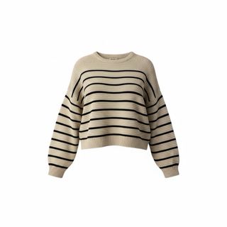 Jersey Stradivarius Rayas Beige Talla S