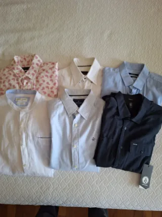 Lote camisas niño/hombre, varias marcas, Valecuatr