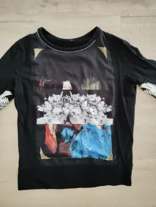 Sudadera Zara Estampada Talla M Mujer