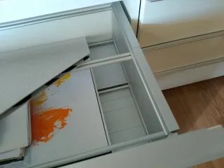 Mueble TV Ikea Besta Burs Blanco/Plata