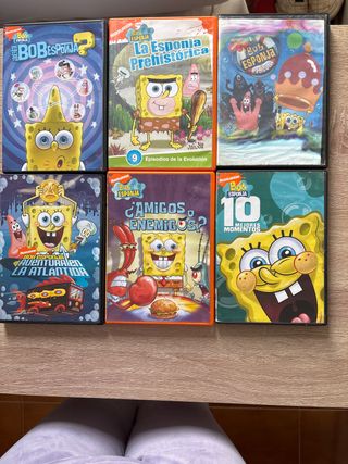 Pack 6 Películas Bob Esponja DVD Español