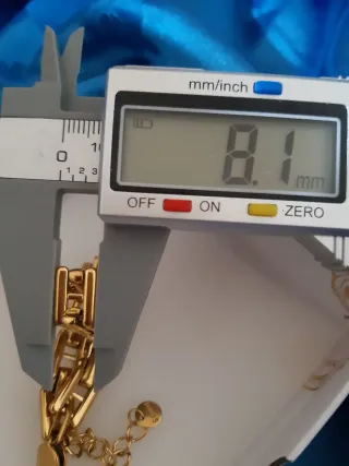 Pulsera Acero Inoxidable Bañada en Oro