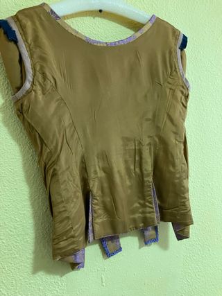 Corpiño Fallera Oro y Morado