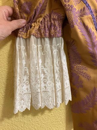 Corpiño Fallera Oro y Morado