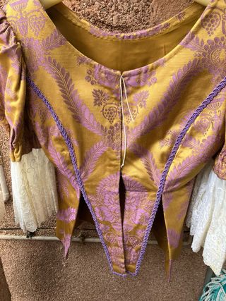 Corpiño Fallera Oro y Morado