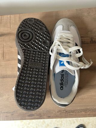 Adidas Samba Gris y Blanco