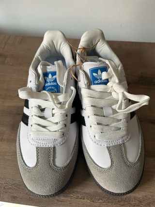 Adidas Samba Gris y Blanco