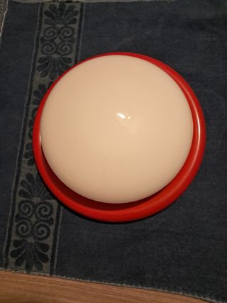 Plafoniera interna rossa/bianca 31cm