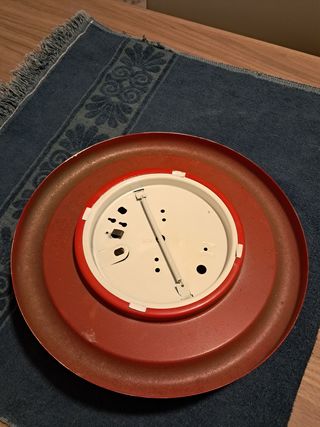 Plafoniera interna rossa/bianca 31cm