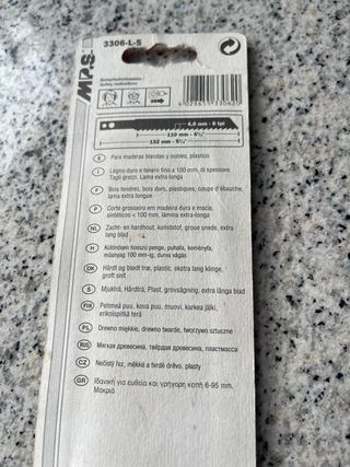 5 Hojas Sierra Caladora Makita CV