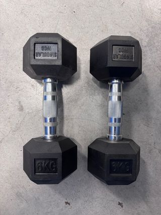 Manubri esagonali da 6kg (coppia)