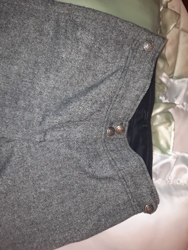 Pantalones de traje grises