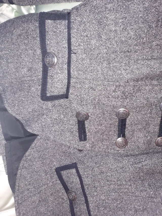 Pantalones de traje grises