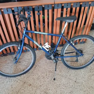 Bicicleta de montaña azul