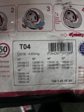 Cadenas de nieve textiles CONTACT T04