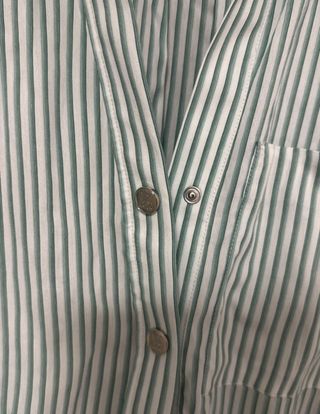 Vestido Maje rayas verde y blanco Talla M