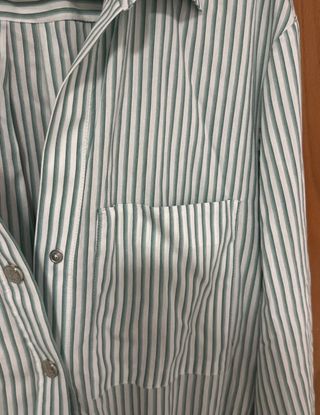 Vestido Maje rayas verde y blanco Talla M