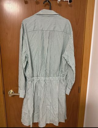 Vestido Maje rayas verde y blanco Talla M