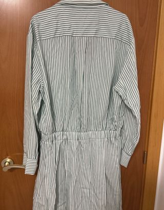 Vestido Maje rayas verde y blanco Talla M