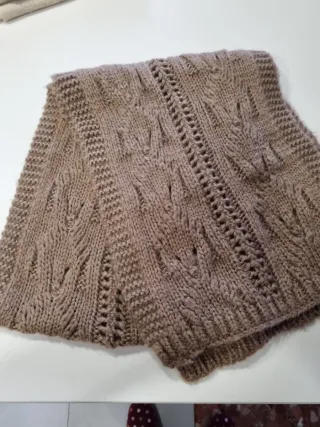 Bufanda de lana tejida