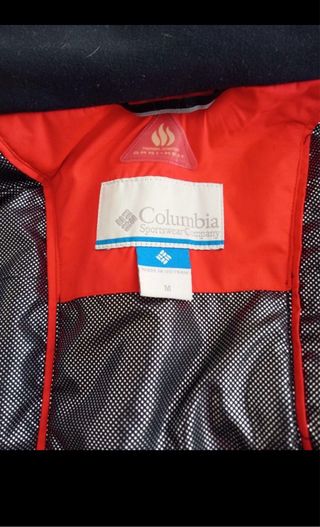 Chaqueta Columbia gris y roja