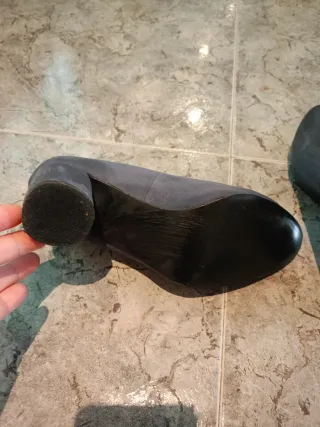 Scarpe col tacco Mulanka in camoscio grigio taglia 39