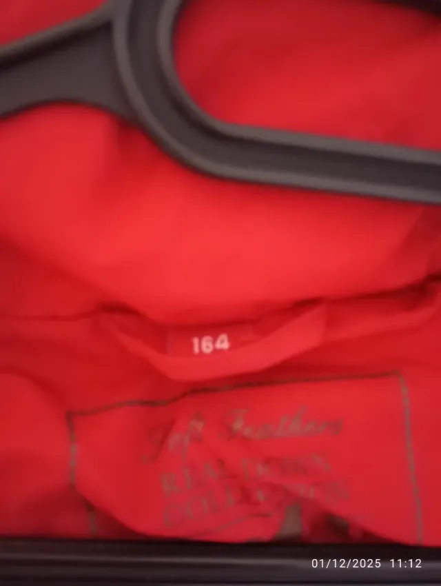 Chaqueta roja acolchada Talla S