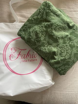 Tela damasco fallera verde