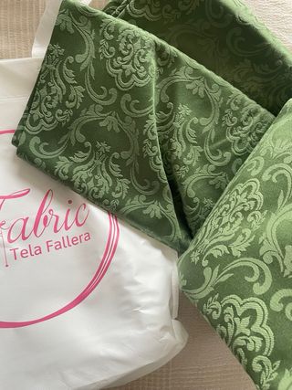 Tela damasco fallera verde