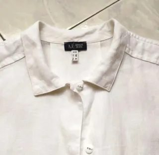 Camicia, Armani Jeans, Lino Donna Tg M,
