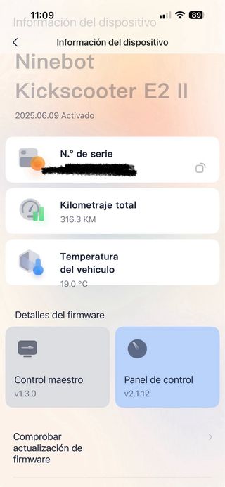 Patinete Eléctrico Ninebot E2 - 1 Mes Uso