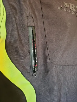 Chaqueta Moto RT Negra y Verde Talla 3XL.