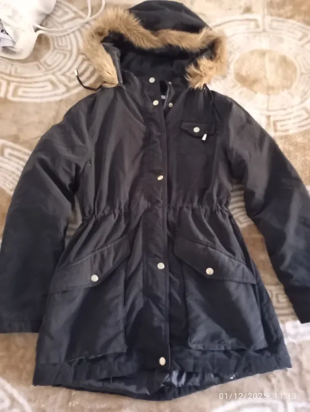 Chaqueta/parka negra mujer