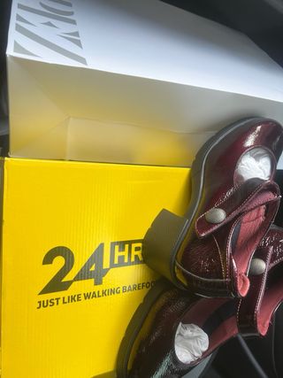 Zapatos 24horas Burdeos Charol Talla 38