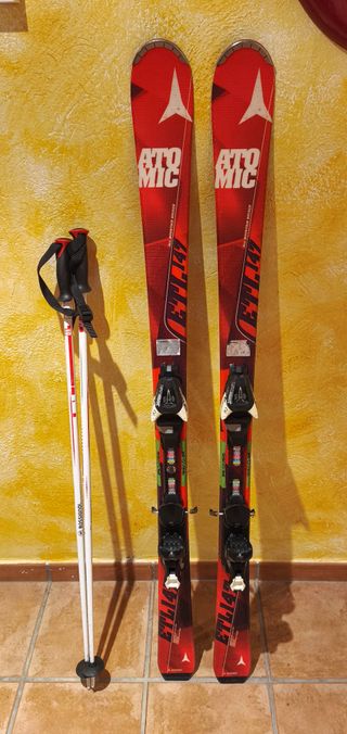 Esquís Atomic ETL147 con bastones