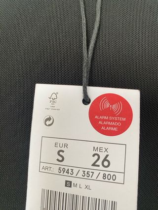 Vestido Lefties Negro Talla S