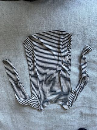 Camiseta H&M Rayas Manga Larga Algodón