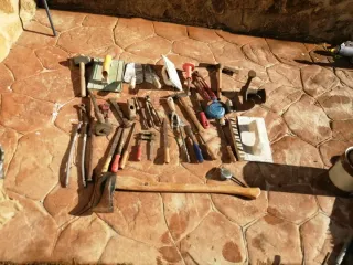 Lote herramientas albañilería