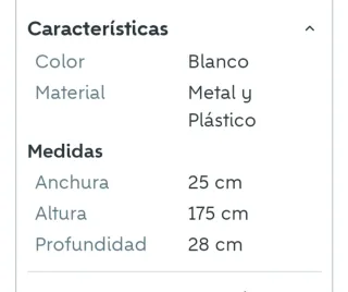 Lámpara de pie Ikea blanca