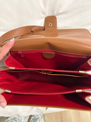 Bolso Celine Marrón y Dorado