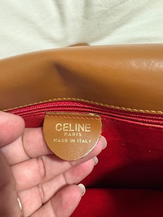 Bolso Celine Marrón y Dorado