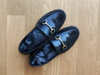 Mocasines de mujer Massimo Dutti negros T.38