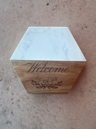 Tagliere in legno e sottobicchiere