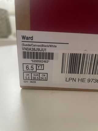 Zapatillas Vans Ward Negras Blancas Nuevas