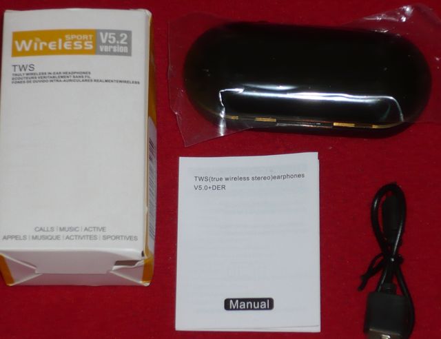 Auriculares Bluetooth TWS V5.2 Sport Negros