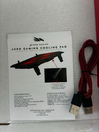 Base Refrigeradora Gaming XVEON 17.3 LED Roja