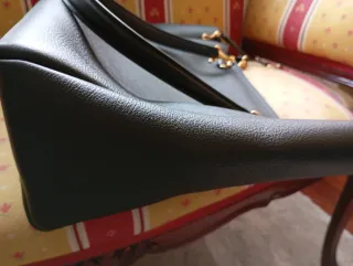 Bolso Negro Piel Texturizada