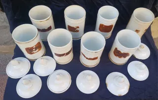 Antiche Bottiglie da Farmacia Bianche