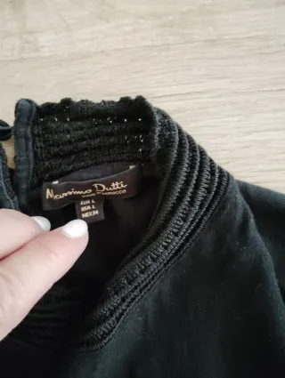 Blusa Massimo Dutti Negra Talla L